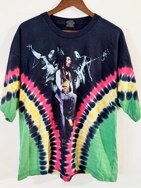 Vintage Zion Rootswear Tie-Dye Bob Marley Graphic Tee 2XL